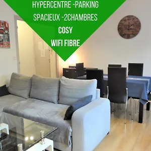 Le Voltaire -2 Chambres- 70m2- Hypercentre-parking-wifi Fibre Appartement Tarbes